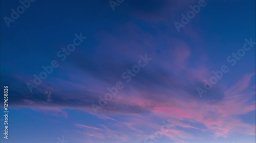 Beautiful sunset sky, time lapse, video / Colorful clouds on sky at sunset, time lapse 