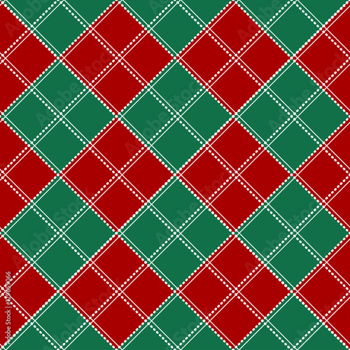 Red Green White Chess Board...