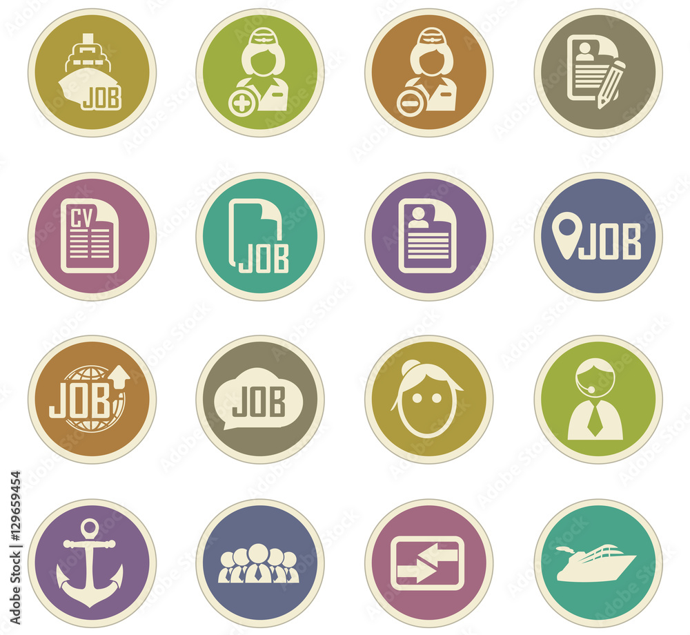 Job icons set