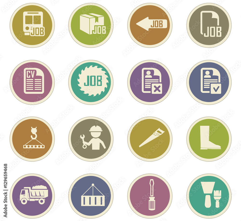 Job icons set Job icons set