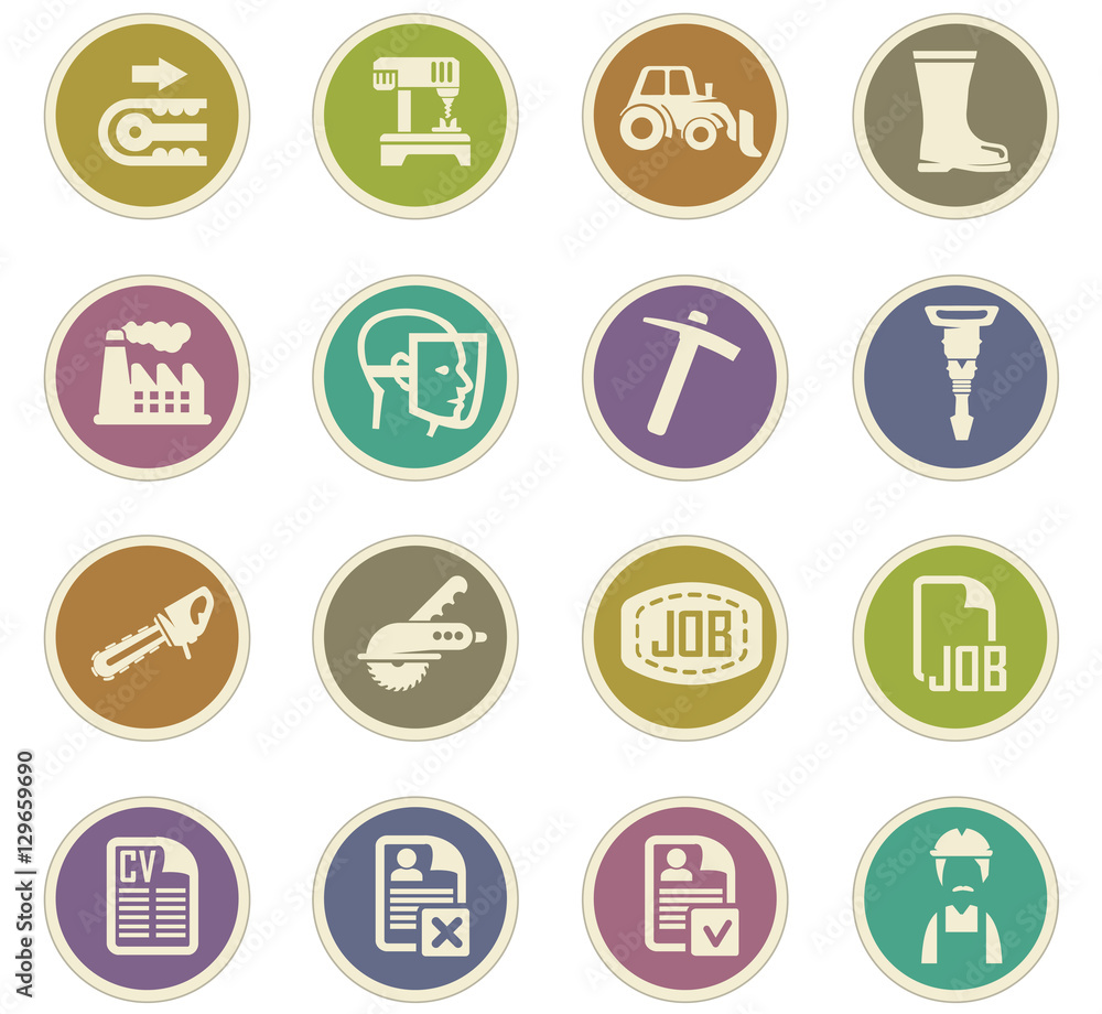 Job icons set Job icons set