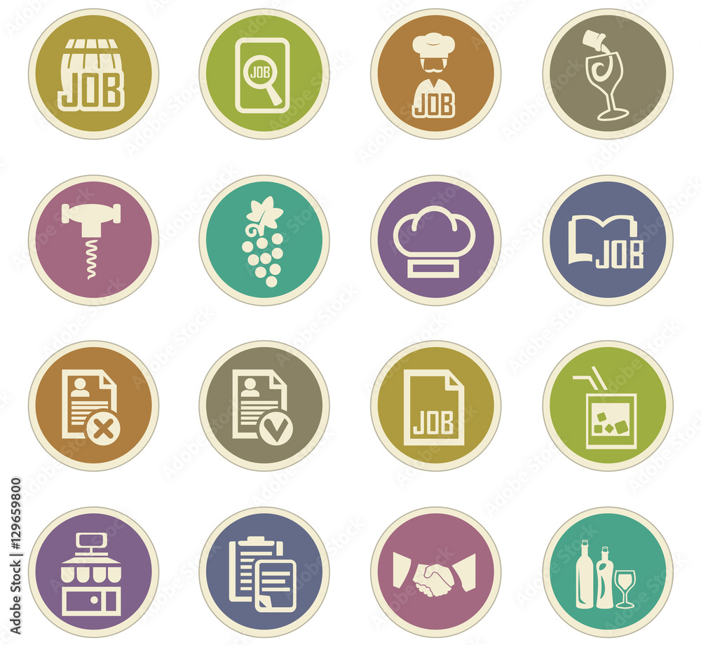 Job icons set Job icons set