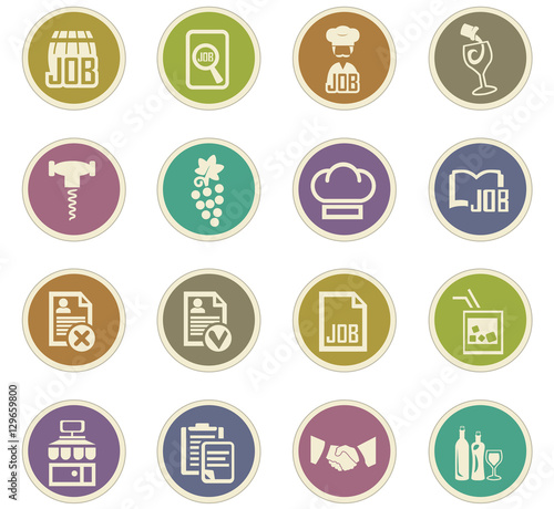 Job icons set