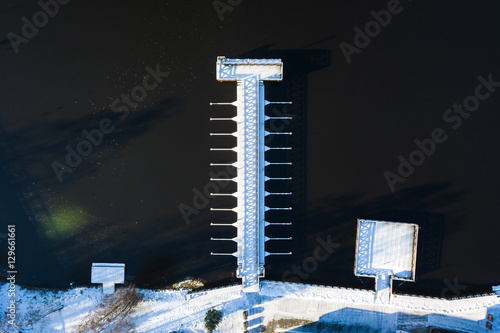 The winter pier photo