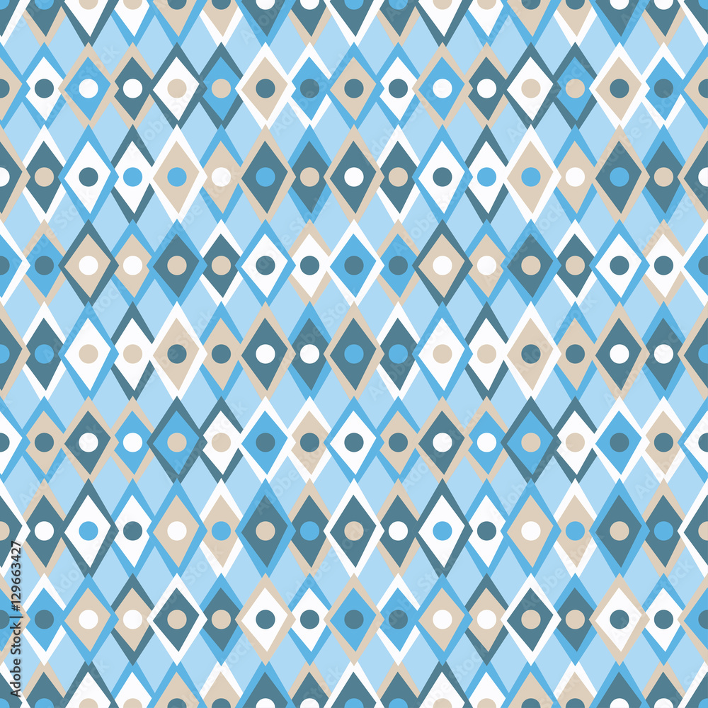 Fototapeta premium Seamless vector background with abstract geometric pattern. Print. Repeating background. Cloth design, wallpaper.