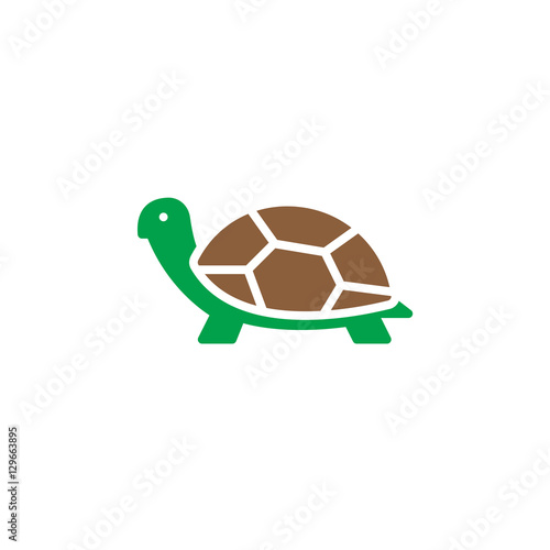 Turtle icon vector, filled flat sign, solid colorful pictogram isolated on white. Symbol, logo illustration