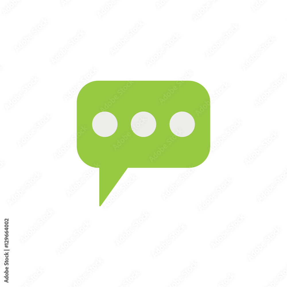 Message & speech bubbles flat icon, Modern sign for mobile inter Message & speech bubbles flat icon, Modern sign for mobile inter