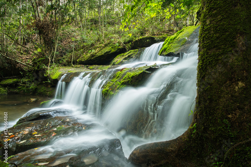 Fototapeta Naklejka Na Ścianę i Meble -  Beautiful waterfall at Phu Kradueng National park, Loei Province, Thailand