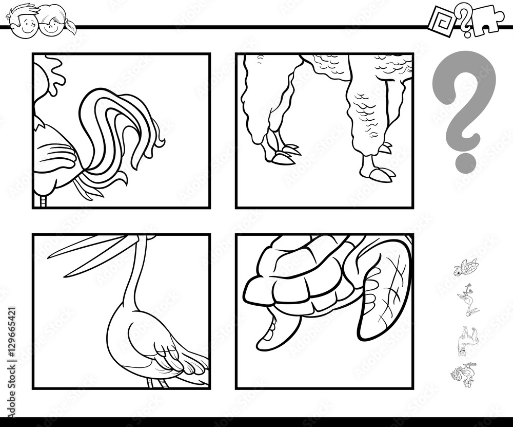 guess animal coloring page