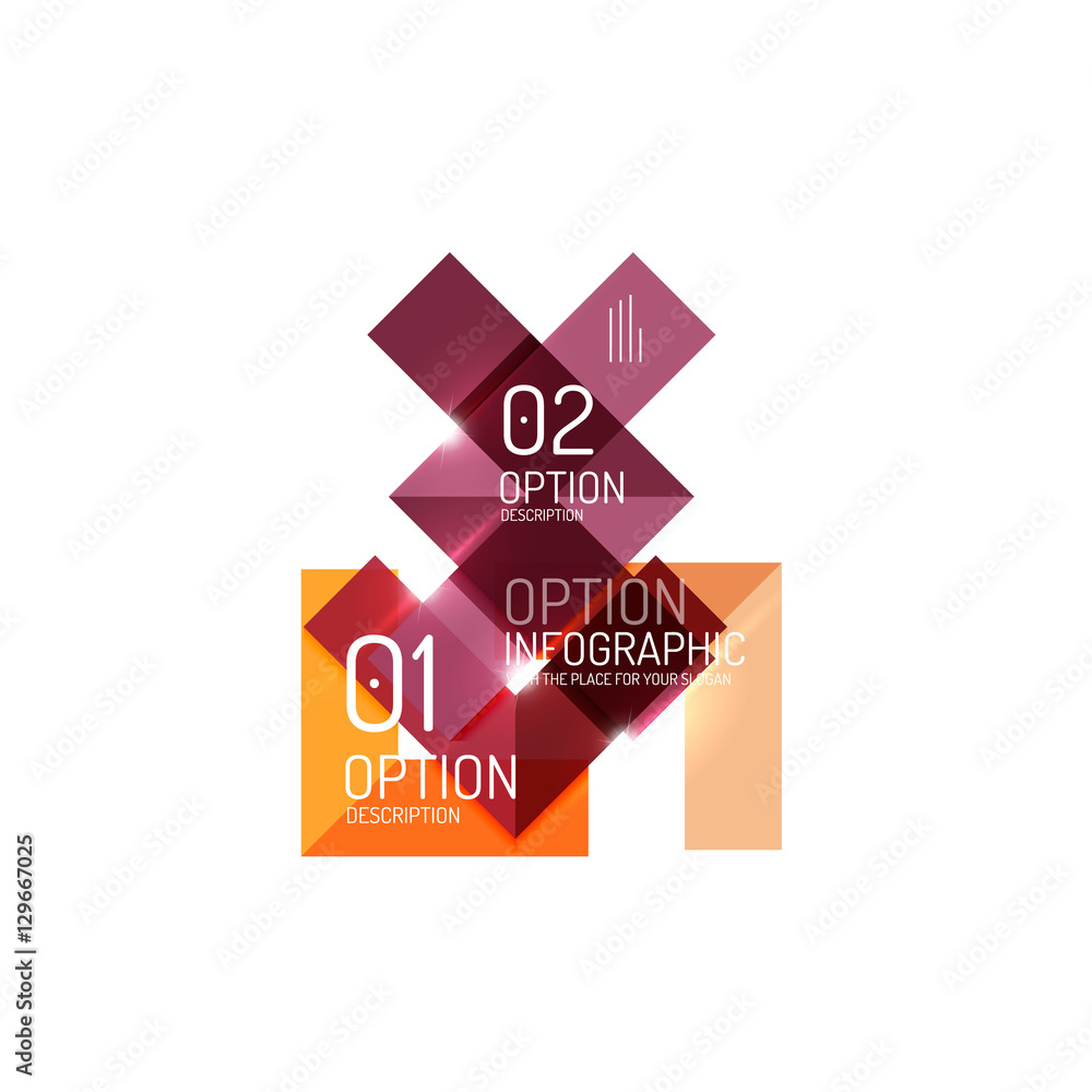 Abstract background, geometric infographic option templates Abstract background, geometric infographic option templates