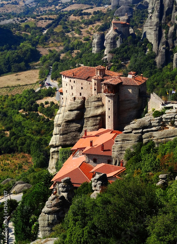View at the Meteora Orthodox Monastery, Greece