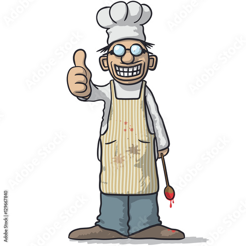 smiling chef with thumb up