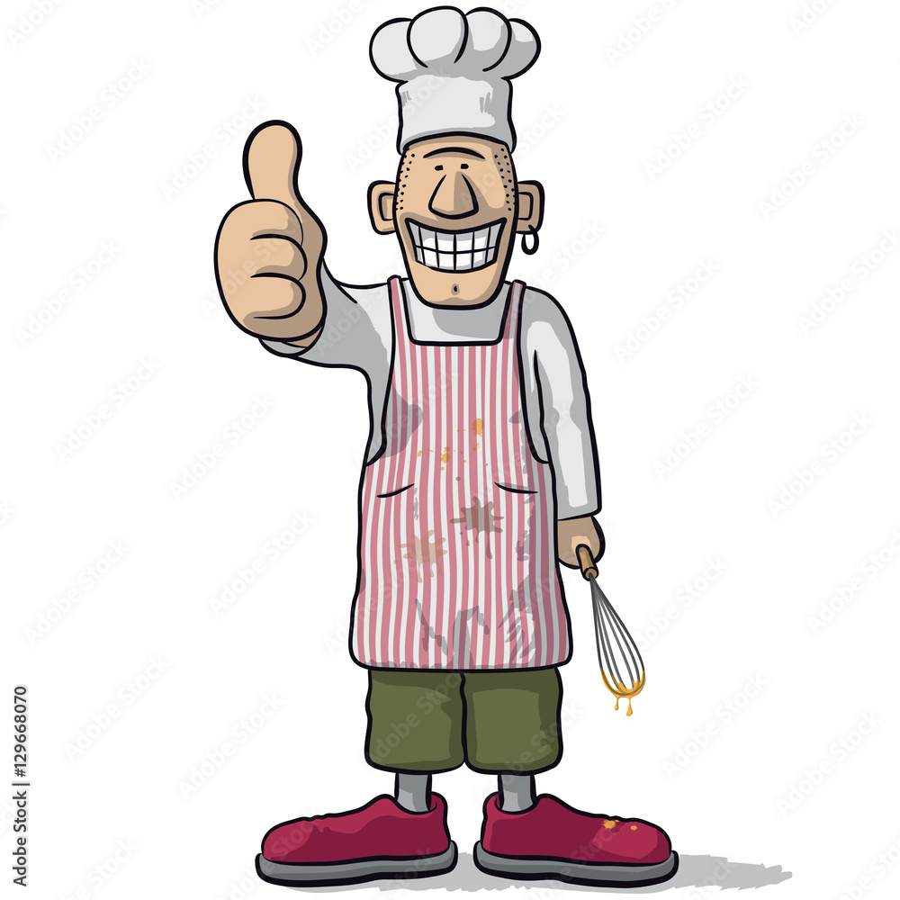 smiling chef with thumb up