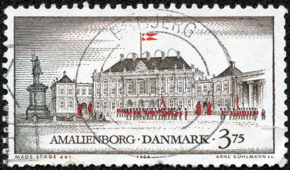 stamp printed in Denmark from the 