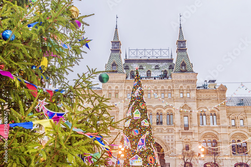 Photography Christmas decoration Red Square in Moscow