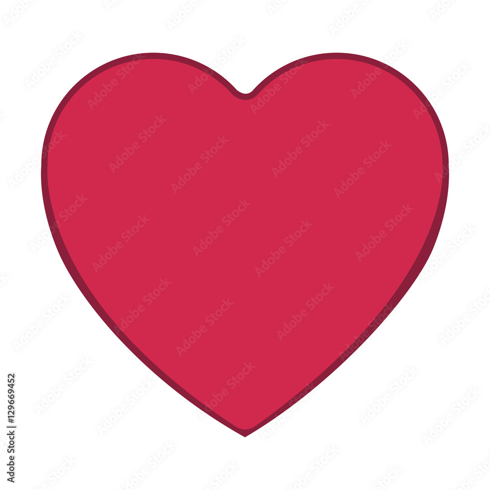 Heart shape icon. Love passion romantic and health theme. Isolated design. Vector illustration Heart shape icon. Love passion romantic and health theme. Isolated design. Vector illustration