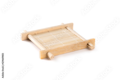 Small bamboo serving tray for tea ceremony
