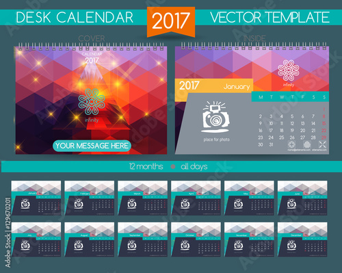 Design Desk Calendar 2017.