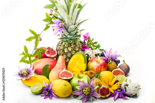 Be happy with healthy nutrition: colorful, fresh, fruits :)