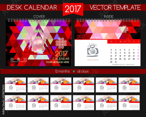 Design Desk Calendar 2017.