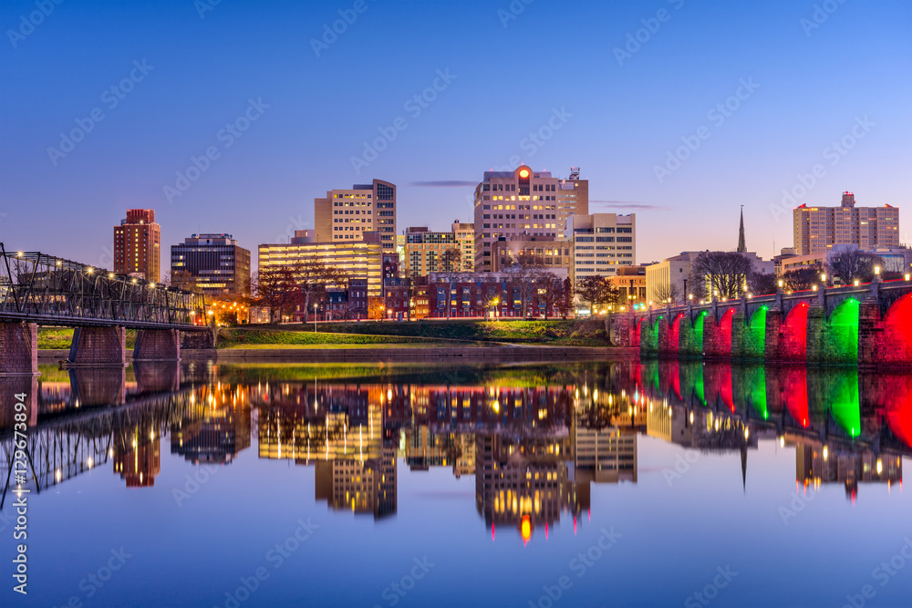 Fototapeta premium Harrisburg, Pennsylvania Skyline