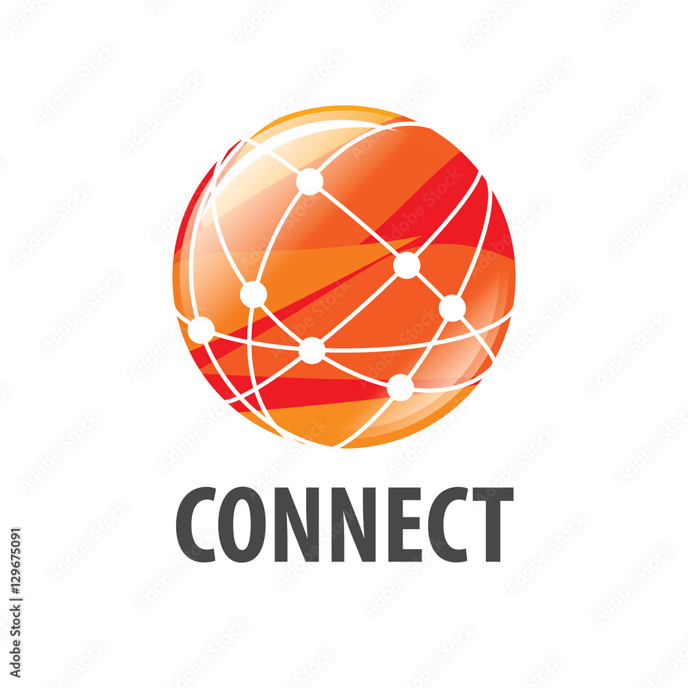 Fototapeta premium vector logo connect
