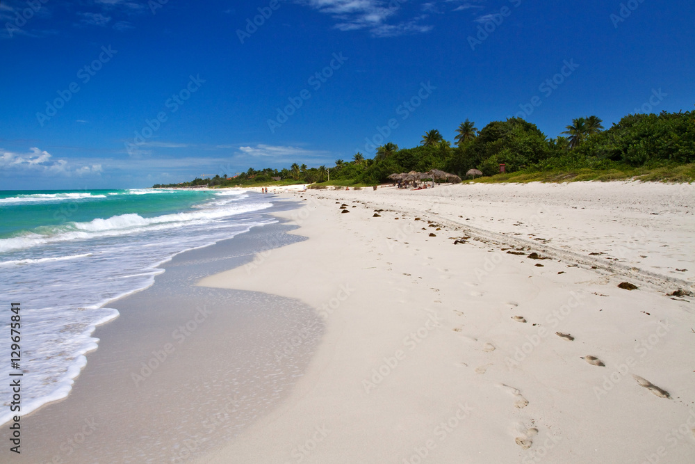 beautiful beach in varadero, cuba