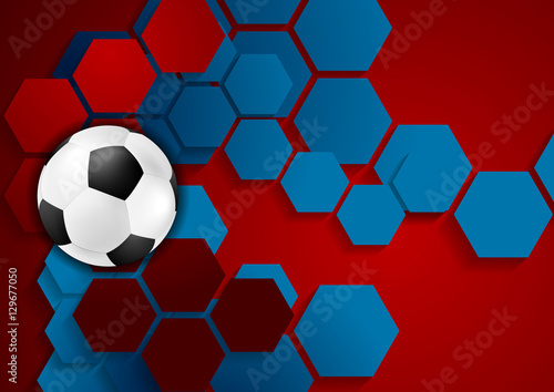 Abstract geometric football background © saicle