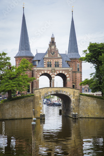Waterpoort (Watergate) the symbol of the city of Sneek, The Netherlands