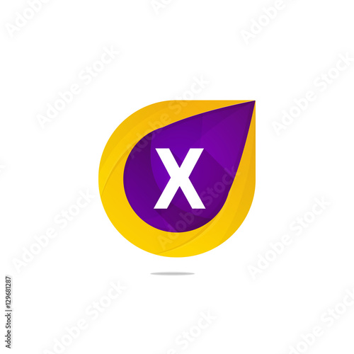 Fun flat X letter logo sign. Abstract shape element icon vector Free Download Fun flat X letter logo sign. Abstract shape element icon vector - GFXLoad