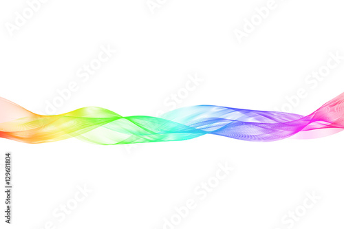 Vector illustration abstract background. Transparent tape with a horizontal gradient fill. On a white background.