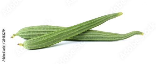 Obraz na płótnie fresh luffa acutangula isolated on white background