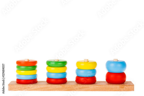 colorful wooden children toy