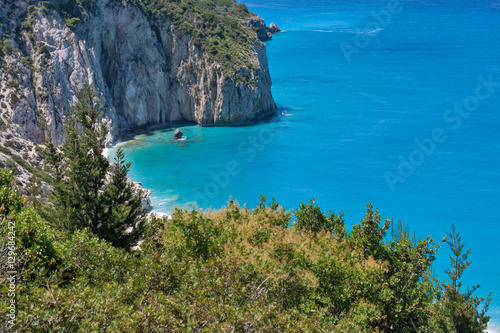 Landscape of Milos Beach  Lefkada  Ionian Islands  Greece