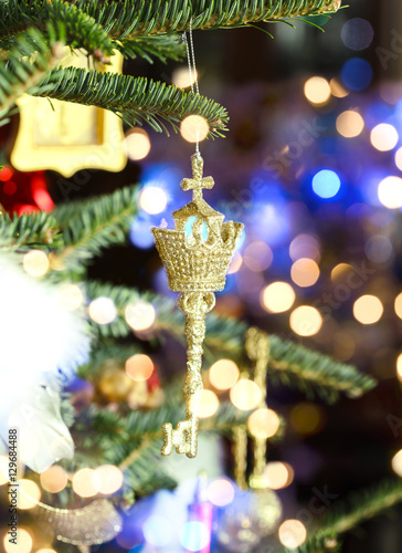 Beautiful Christmas ornament on Christmas tree