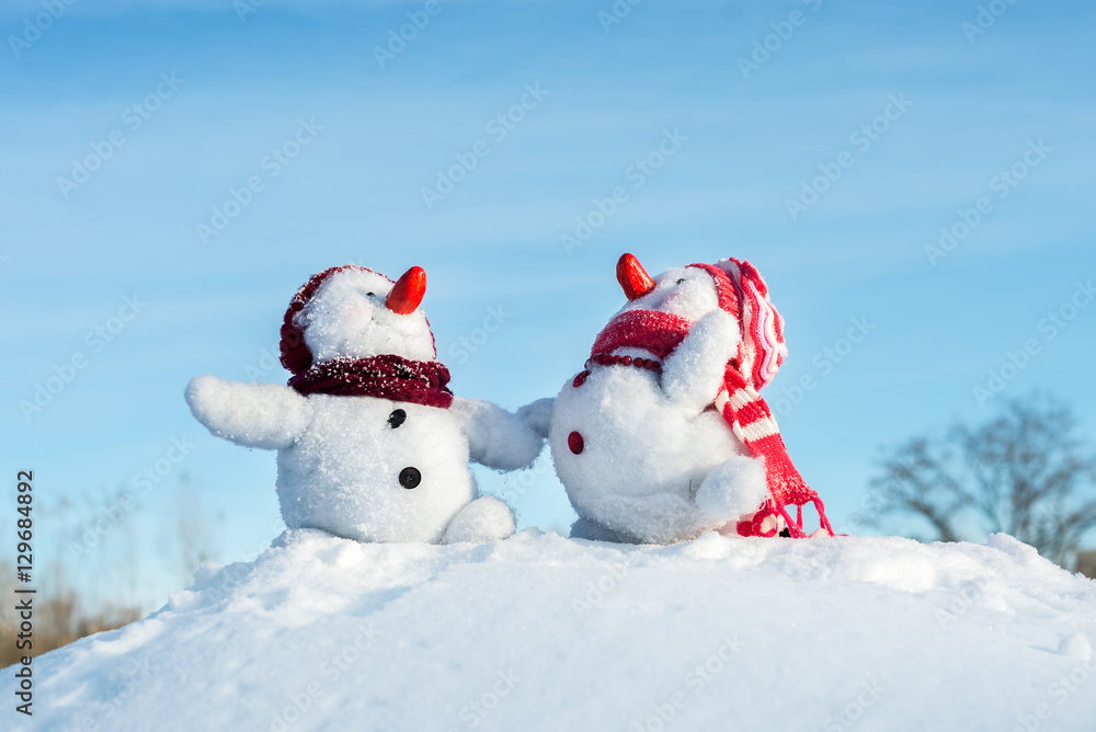 Couple of snowmen Couple of snowmen