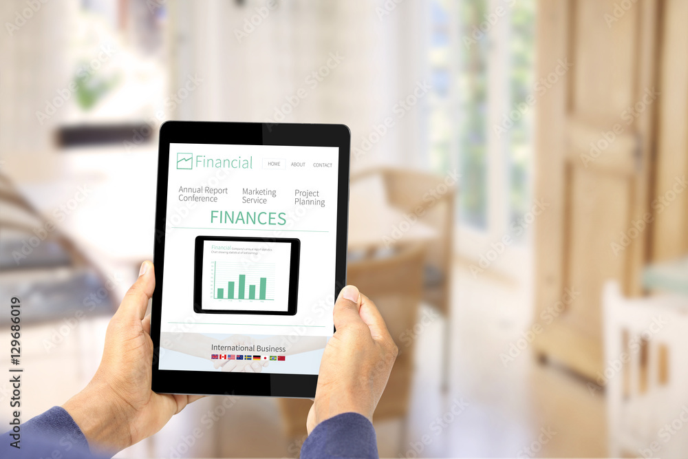 Responsive device - Finances online service 