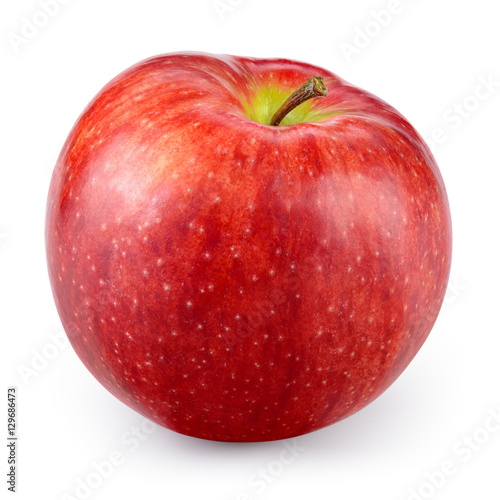 Red apple isolated on white. With clipping path.