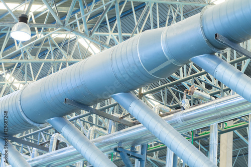 Piping, ventilation, and large industrial structures.