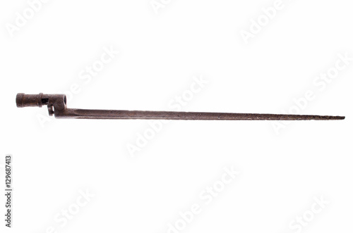 Fotografia, Obraz edged weapons antiques a bayonet knife Soviet Army World War II