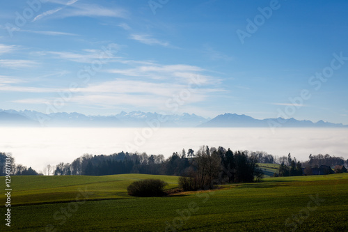 Alpine Panorama above the Fog Limit