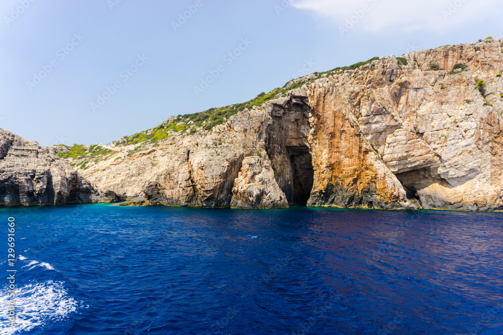 Amazing coastline of Zakynthos island