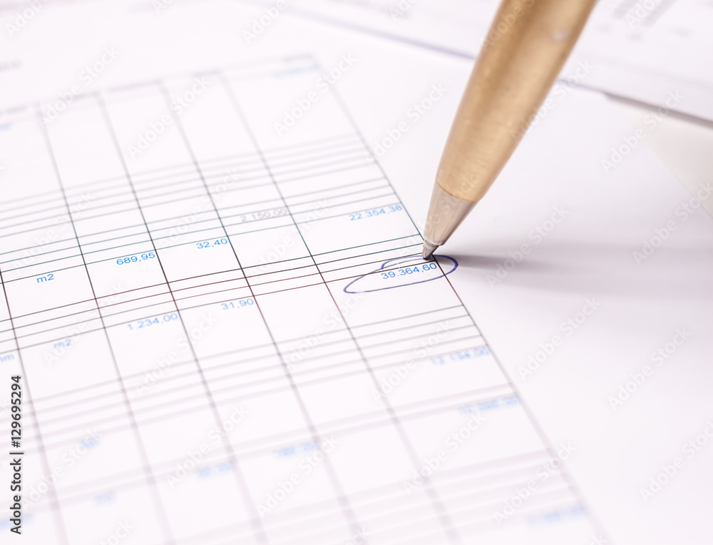 financial report circled namber financial report circled namber