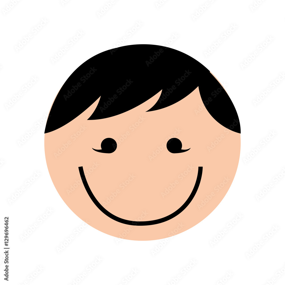 cute boy character icon vector illustration design cute boy character icon vector illustration design