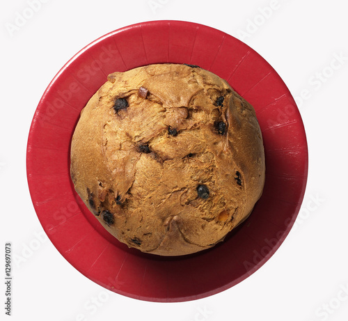 Panettone top view