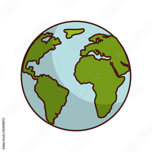 world planet earth icon vector illustration design