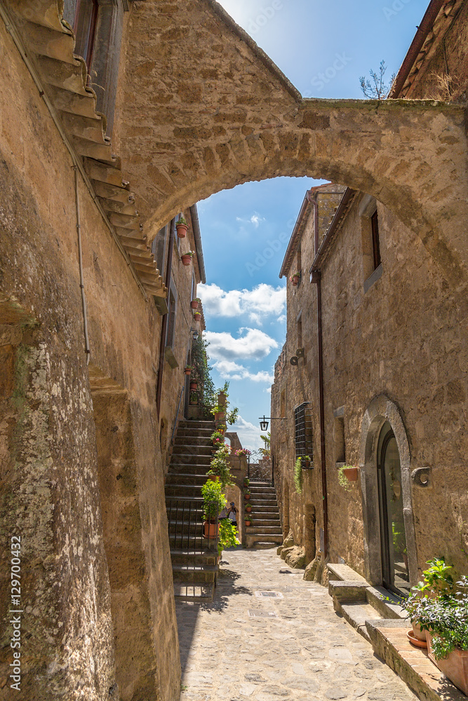 Civita di Bagnoregio, Italy. Ancient buildings