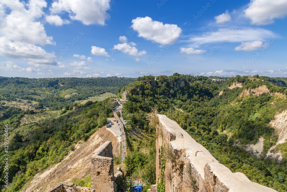 Civita di Bagnoregio, Italy. View Bagnoregio from Civita Civita di Bagnoregio, Italy. View Bagnoregio from Civita