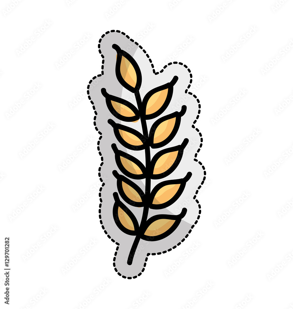 leafs plant isolated icon vector illustration design