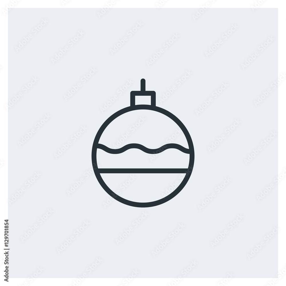 Bauble ball icon Bauble ball icon